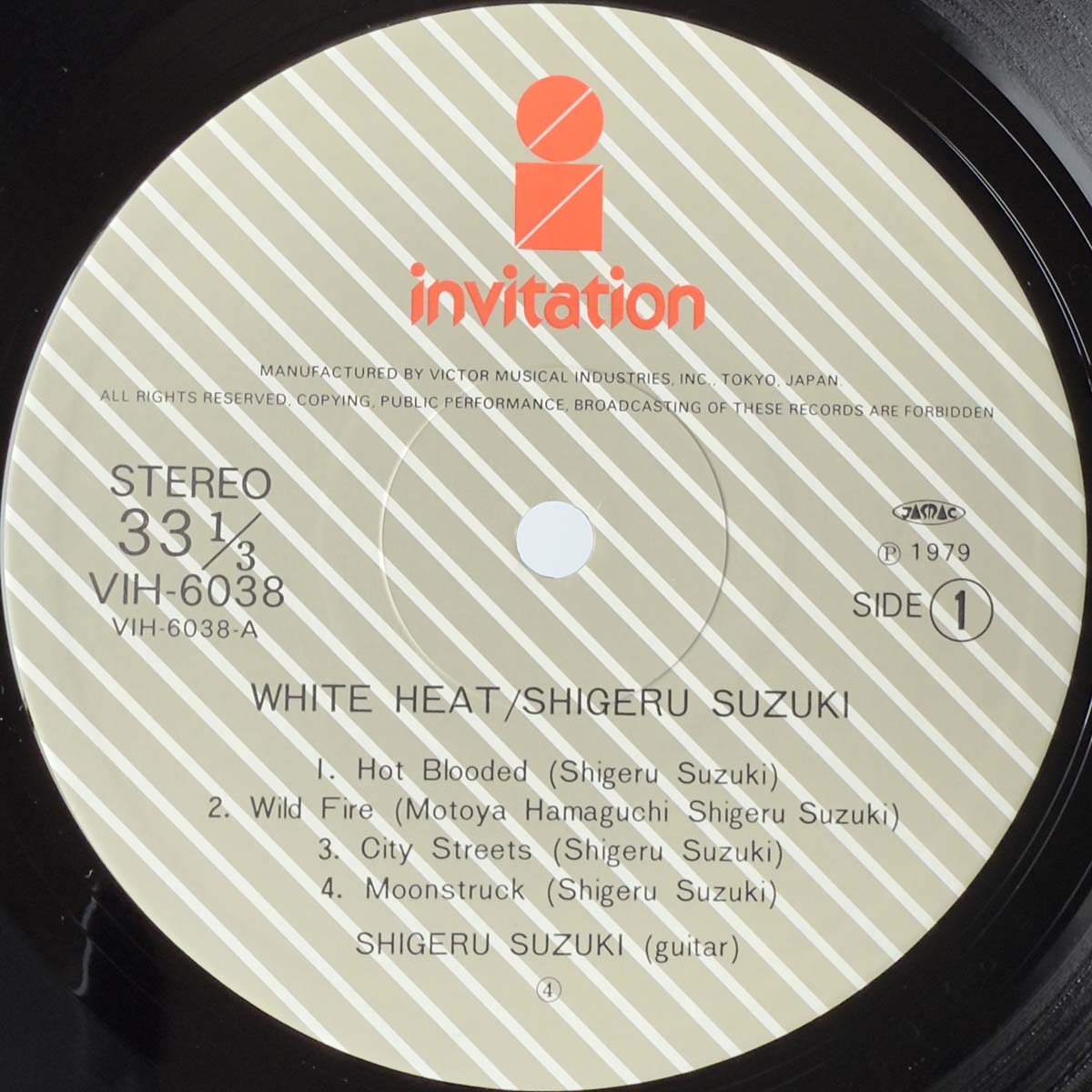 Shigeru Suzuki - White Heat [1979 Japan Original] (LP)