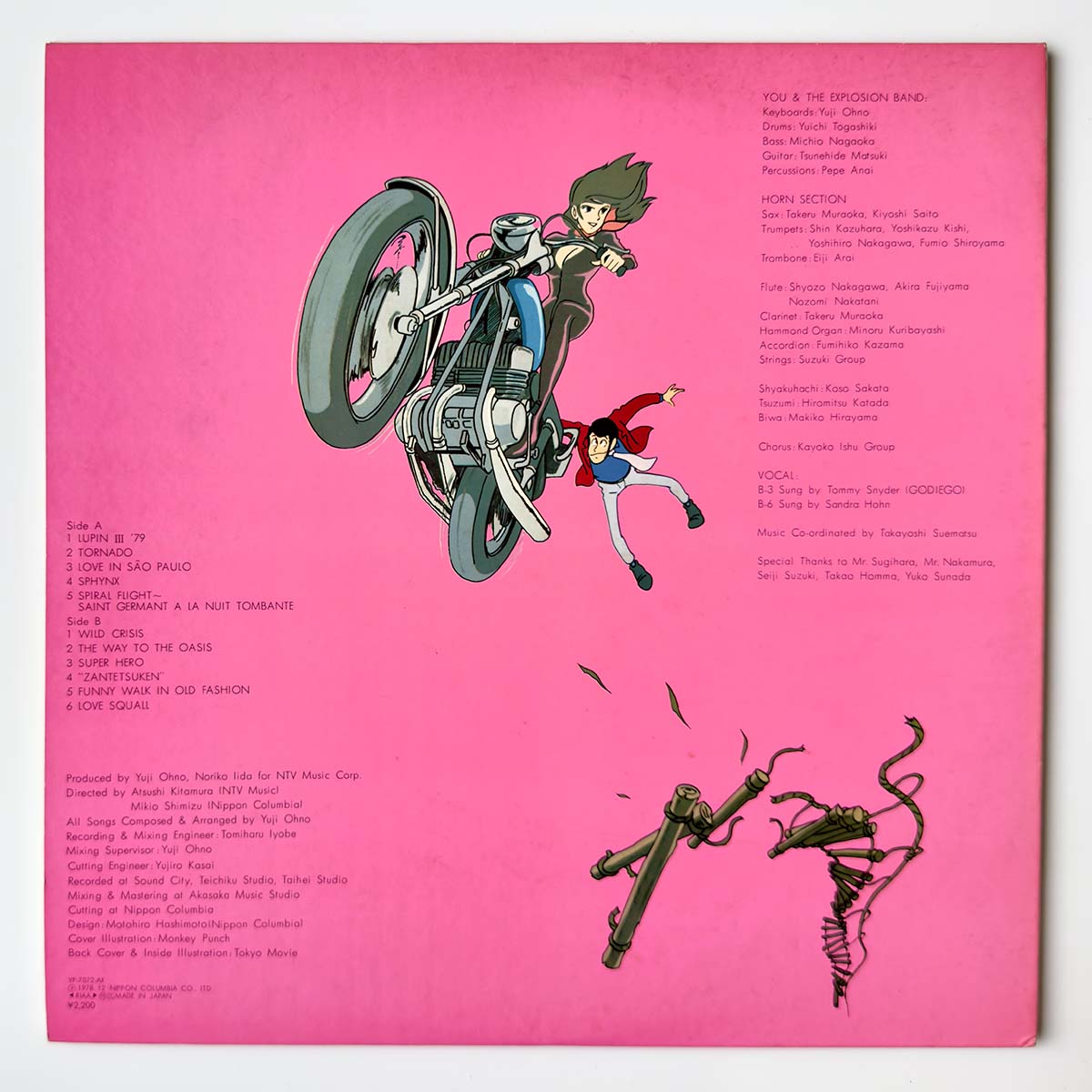 Yuji Ohno / You & The Explosion Band - OST「Lupin The 3rd Ⅱ」 [1978 Japan Original] (LP)