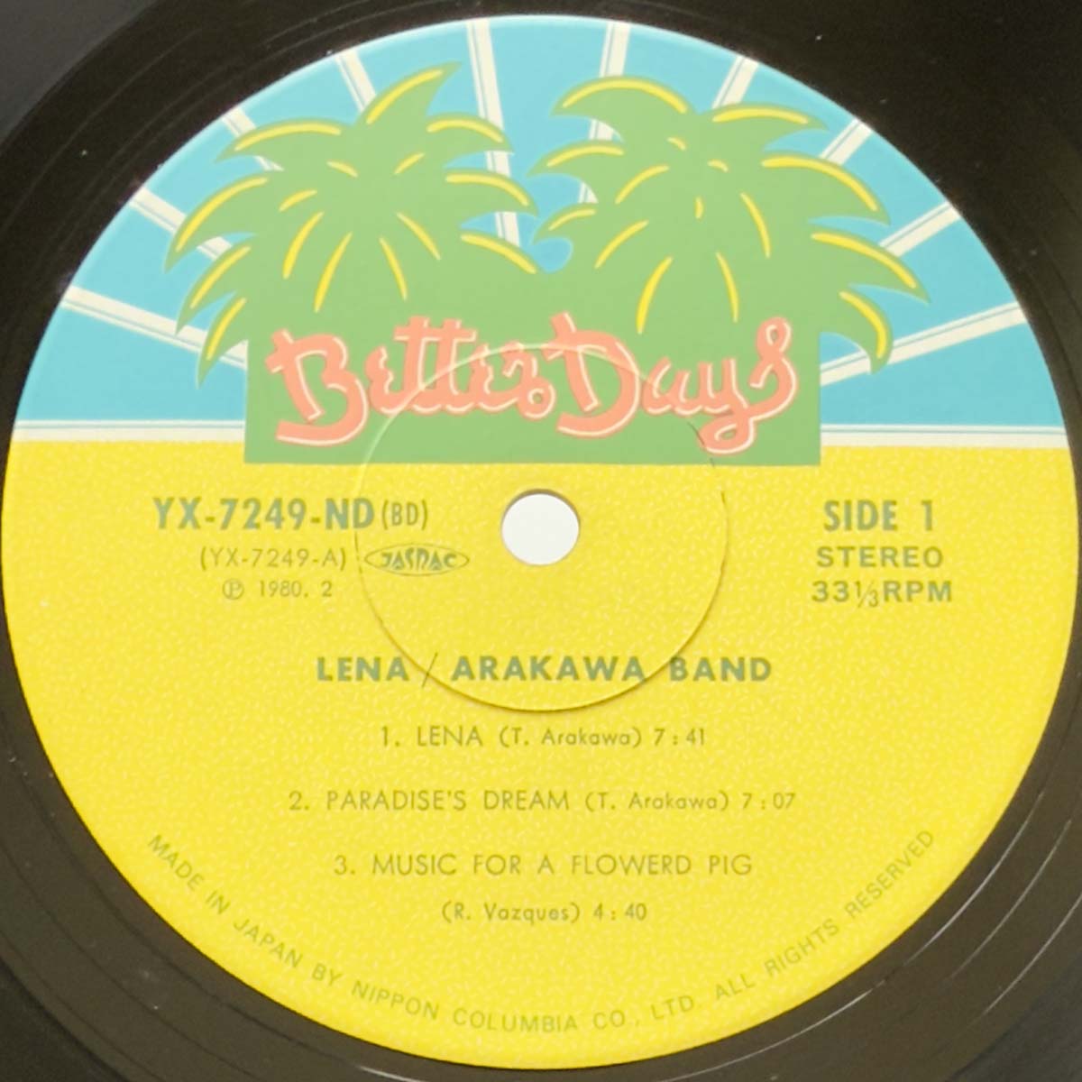 Arakawa Band - Lena [1980 Japan Original] (LP)_3