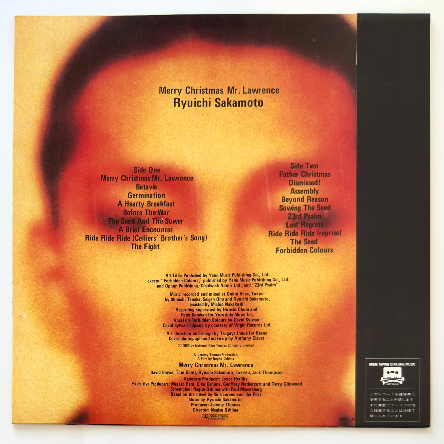 Ryuichi Sakamoto - Merry Christmas Mr. Lawrence (Original Press)