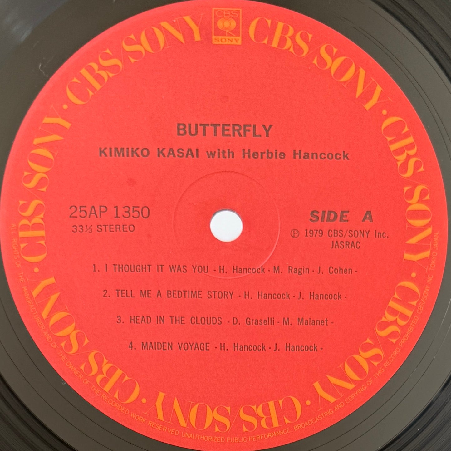 Kimiko Kasai With Herbie Hancock - Butterfly (Original Press)