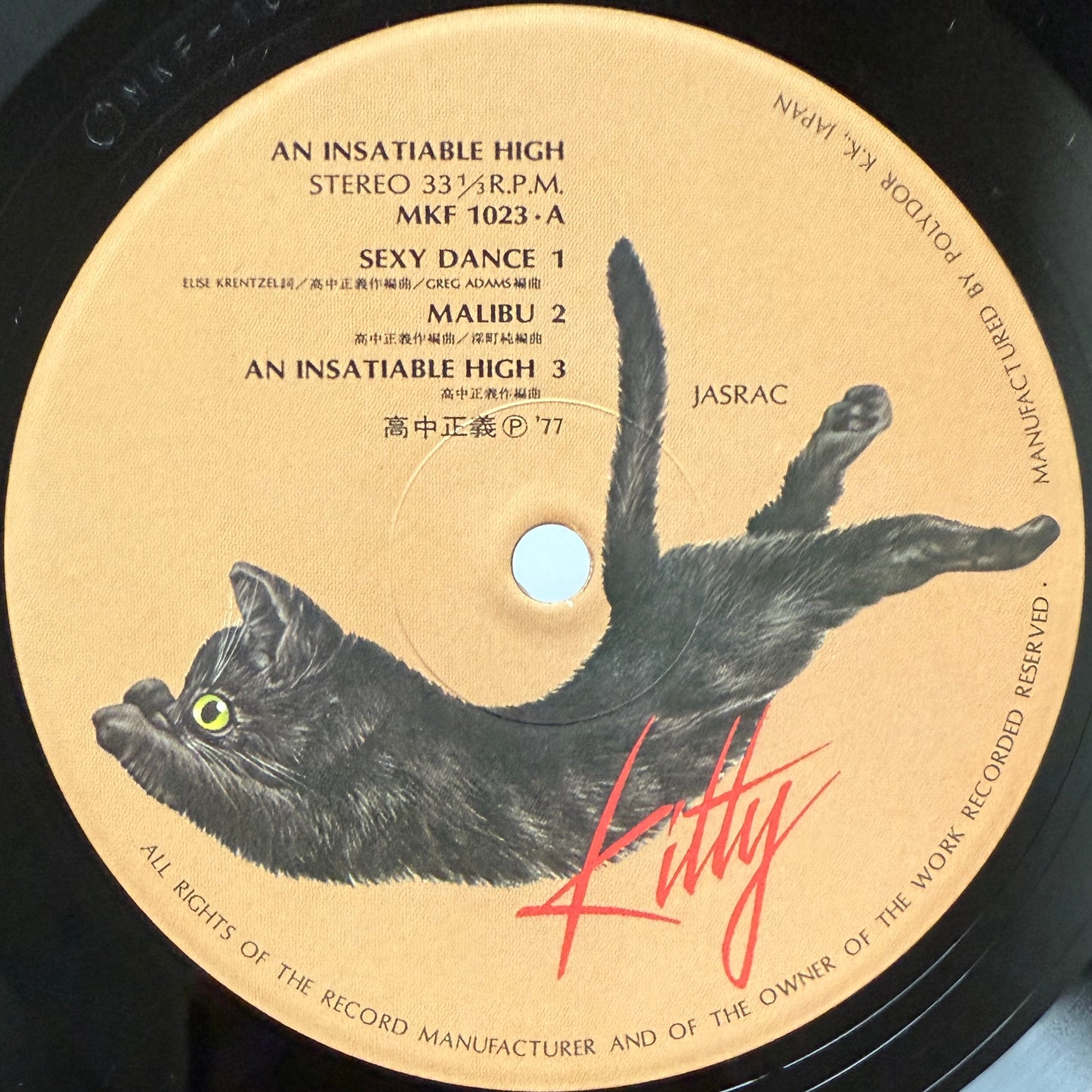 Masayoshi Takanaka - An Insatiable High (Original Press)