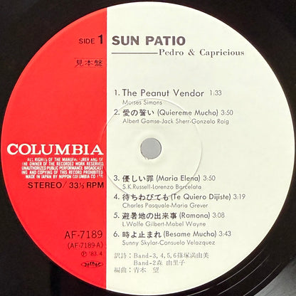 Pedro & Capricious - Sun Patio (Original Promo Press)