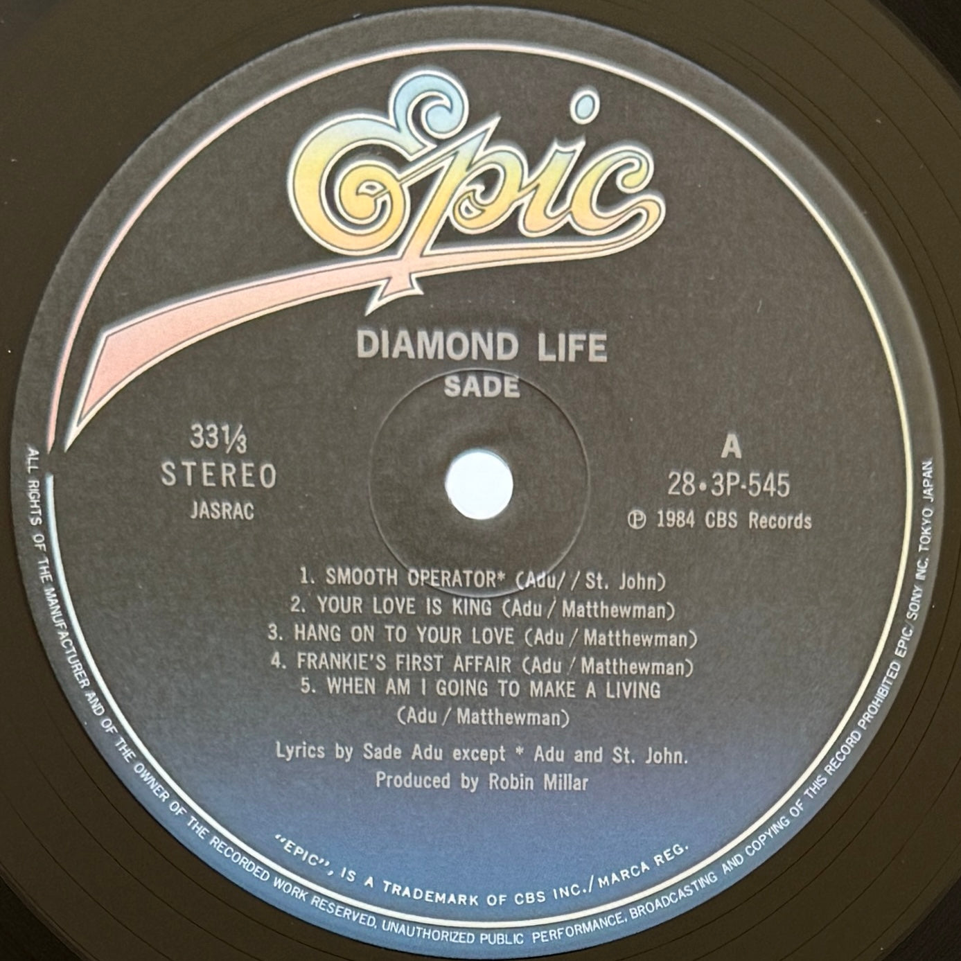 Sade - Diamond Life (Japan Press)