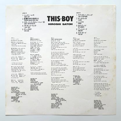 Hiroshi Sato - This Boy (Original Press)