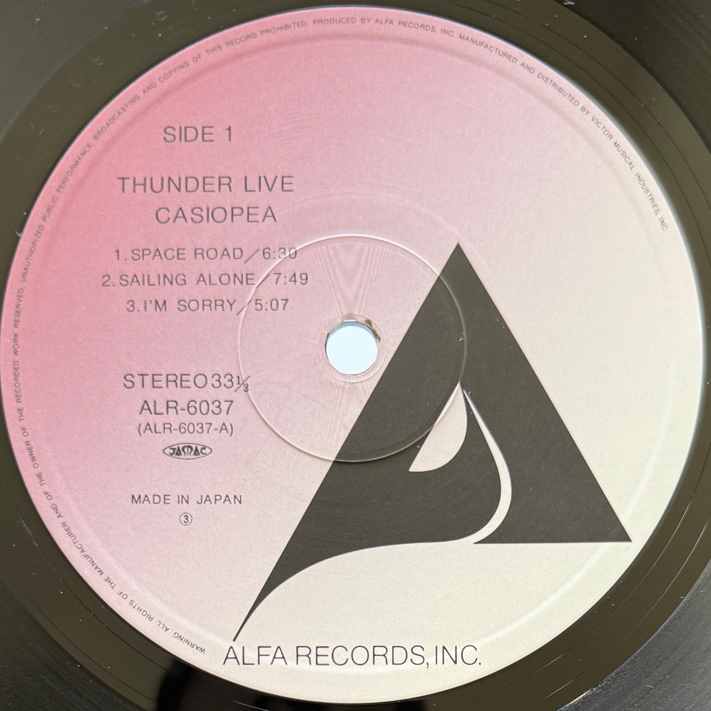 Casiopea - Thunder Live (Original Press - Member Jacket First Cover)