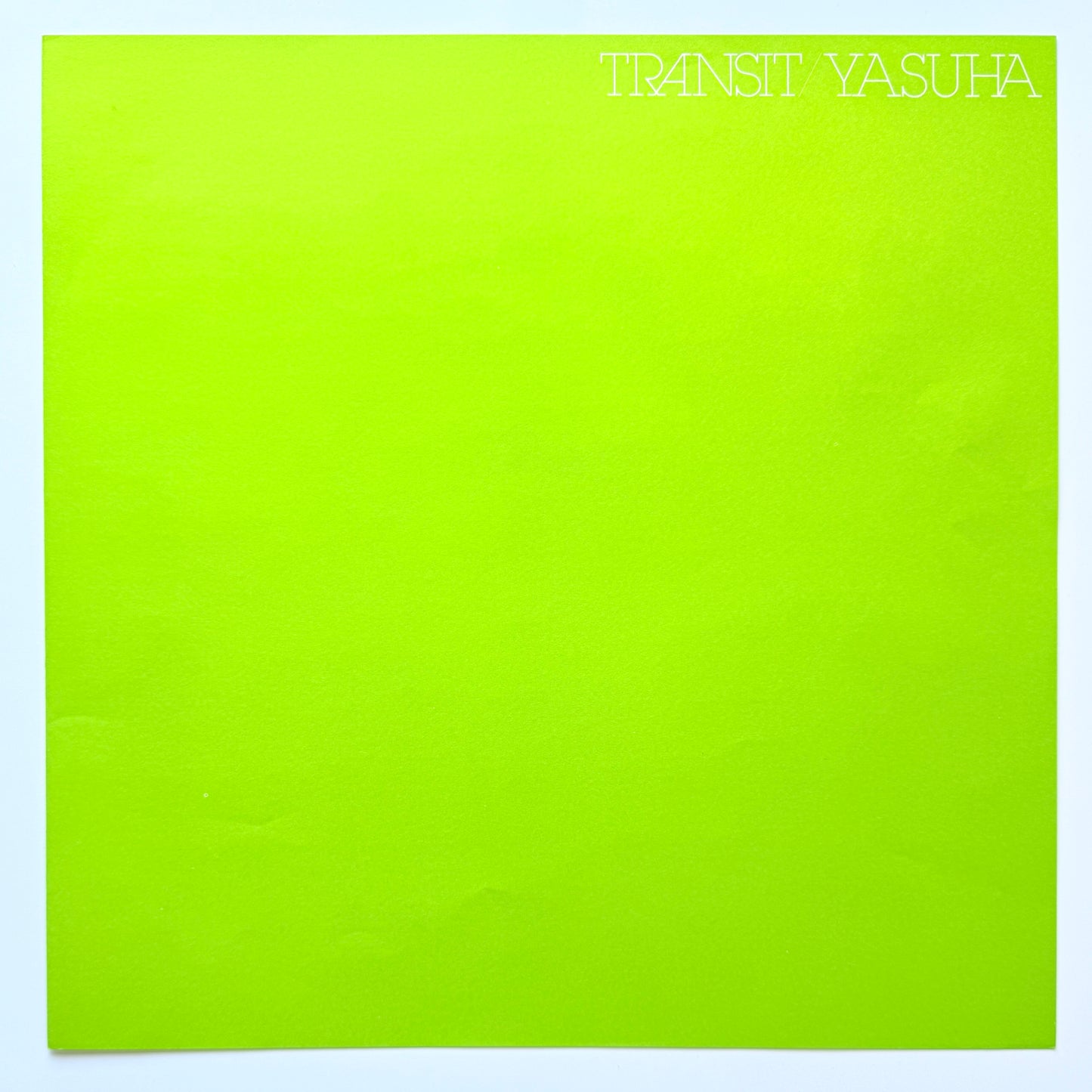 Yasuha - Transit (Original Press)