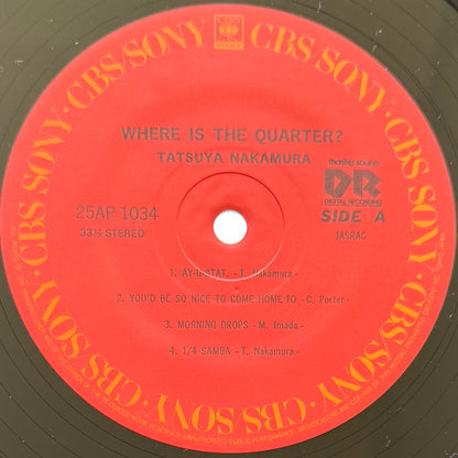 Tatsuya Nakamura - Where Is The Quarter? (Original Press)
