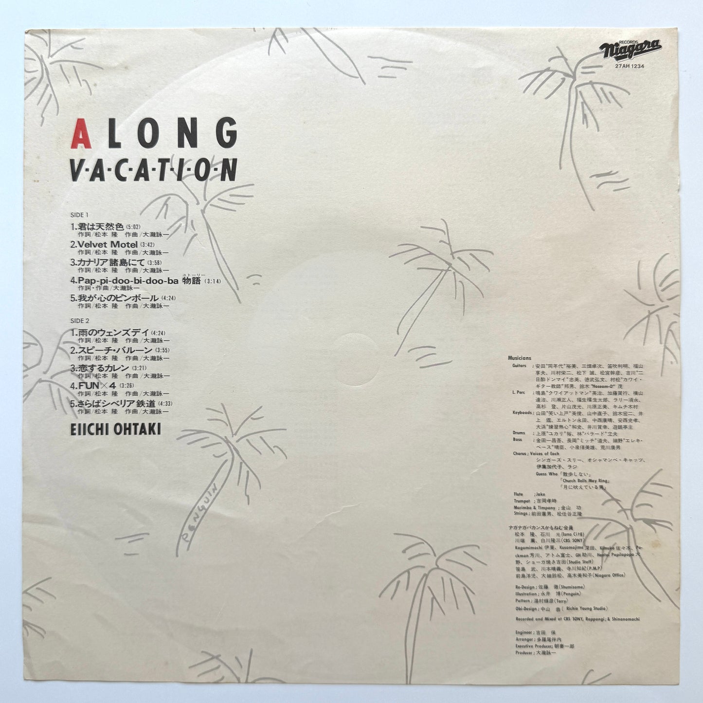 Eiichi Ohtaki - A Long Vacation (Original Press)
