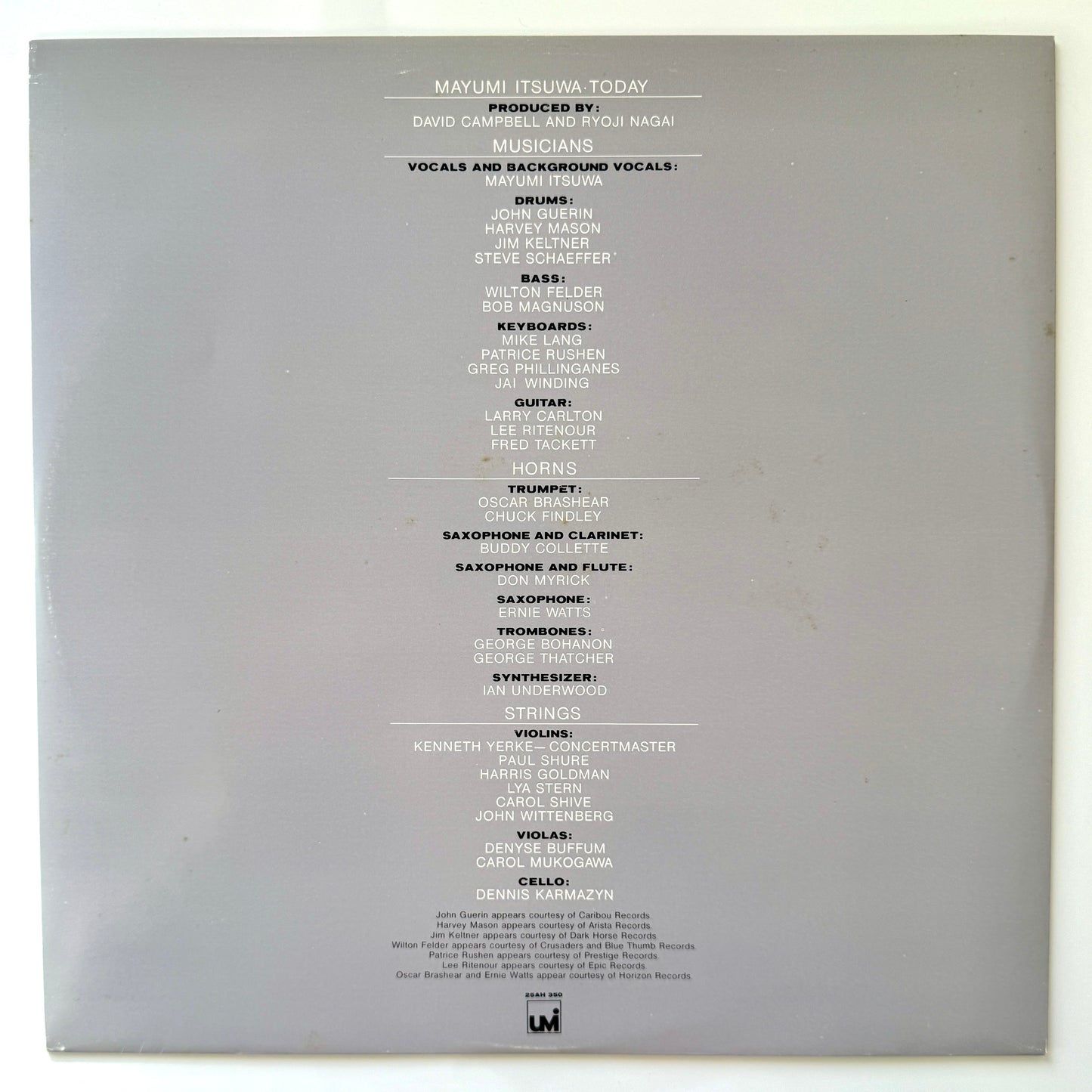 Mayumi Itsuwa - 蒼空 / Today (Original Press)