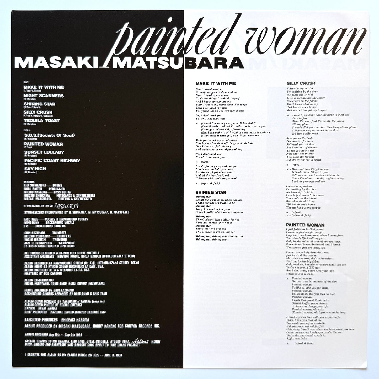 Masaki Matsubara - Painted Woman (Original Promo Press)