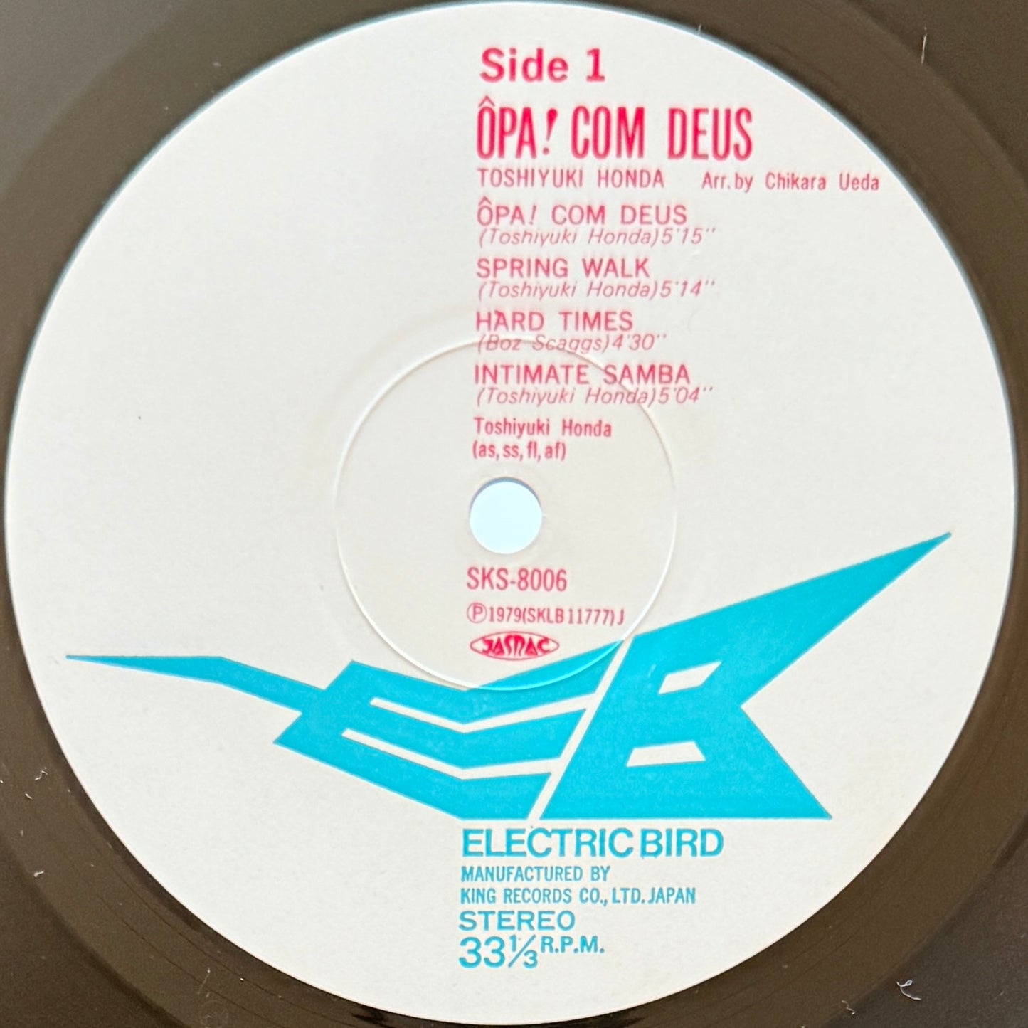 Toshiyuki Honda - Opa Com Deus (Original Press)