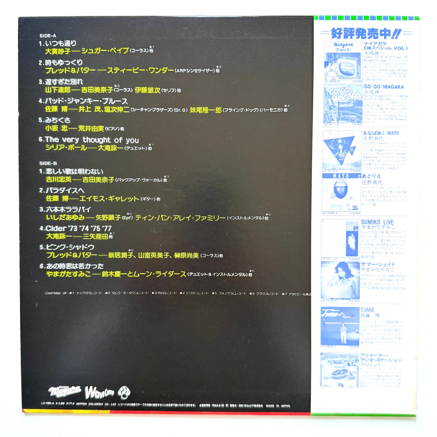 VA (Taeko Ohnuki / Bread & Butter / Tatsuro Yamashita / Hiroshi Sato) - Super Session Who's Who (Original Press)