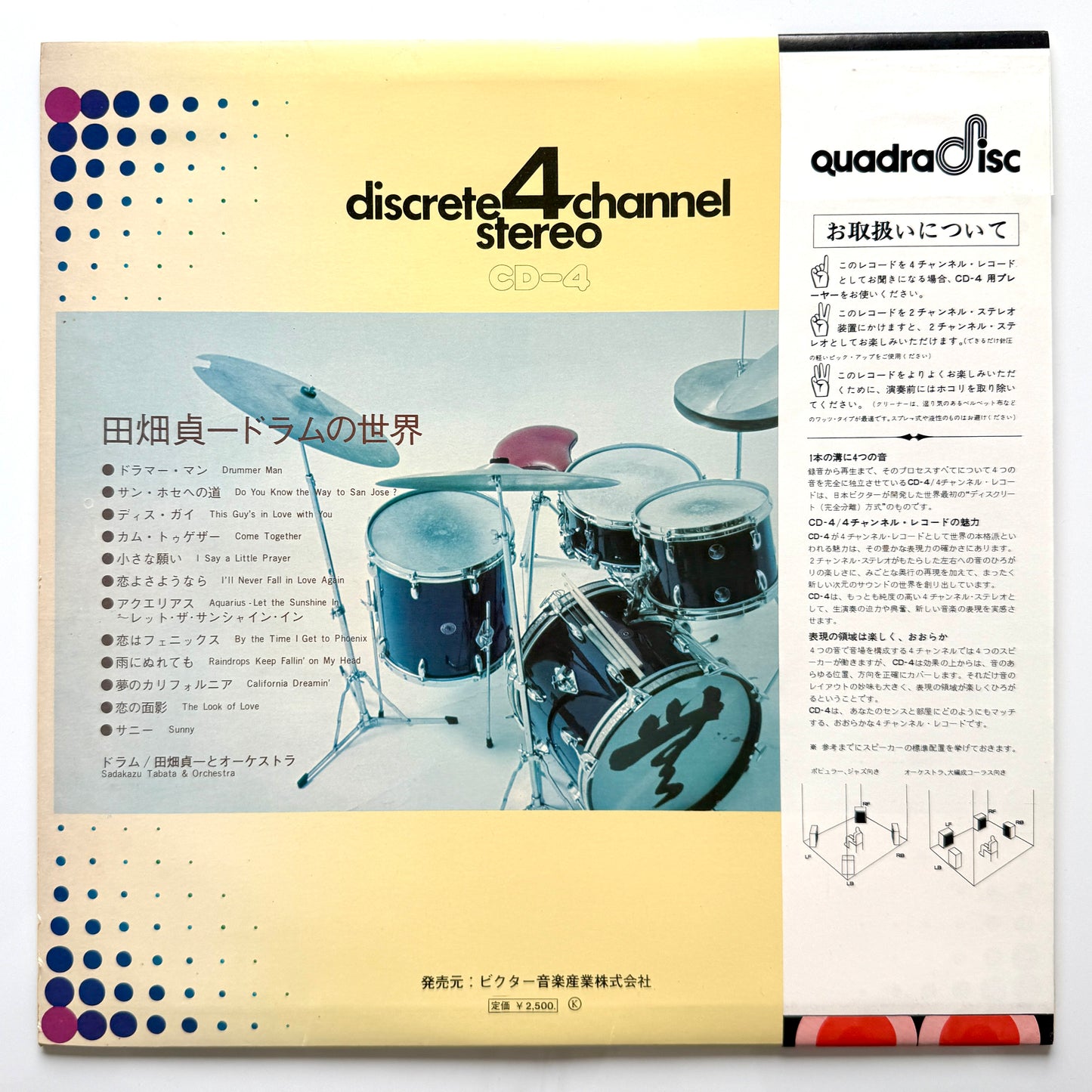 Sadakazu Tabata - Stylish Drum Sounds Of Tabata (Original Press)