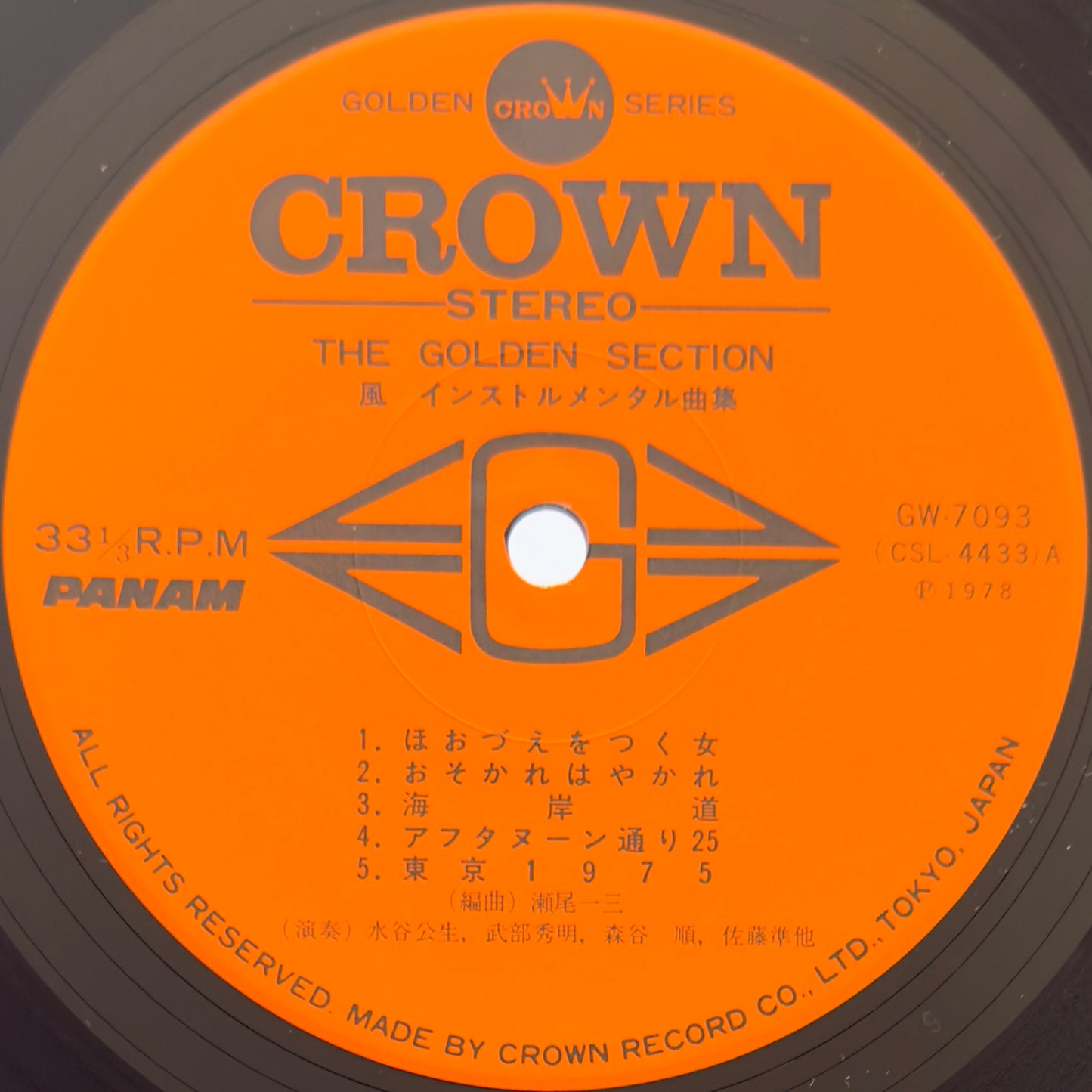 Ichizo Seo - Golden Section (Original Press)