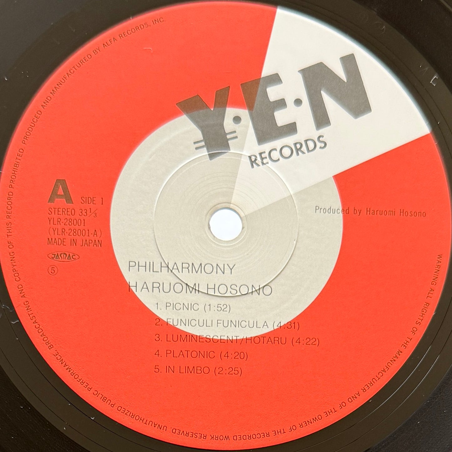 Haruomi Hosono - Philharmony (Original Press)