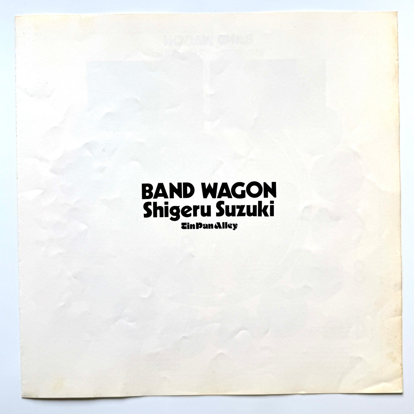 Shigeru Suzuki - Band Wagon (Original Press)