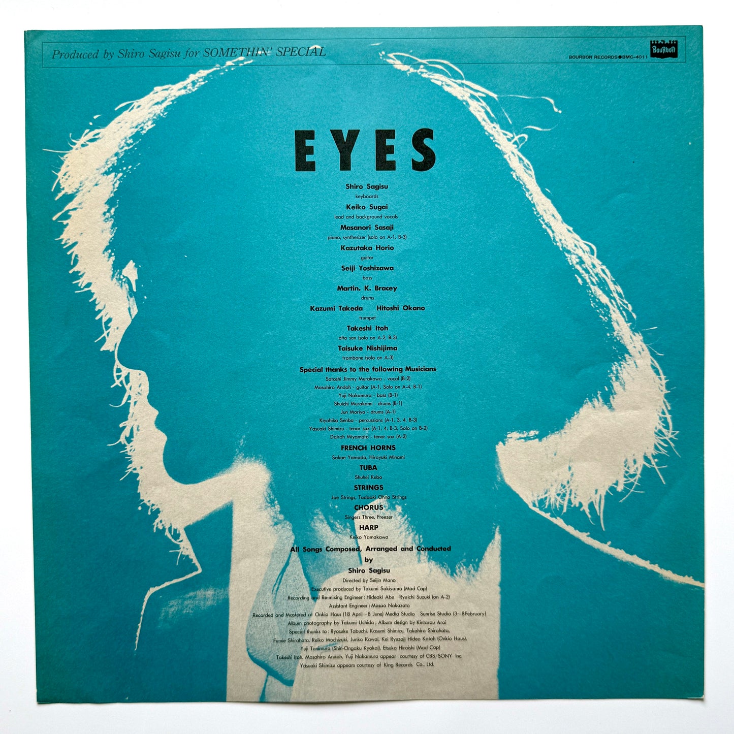 Shiro Sagisu With Somethin' Special - Eyes (Original Press)