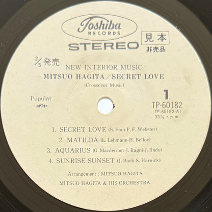 Mitsuo Hagita - Secret Love (Original Promo Press)