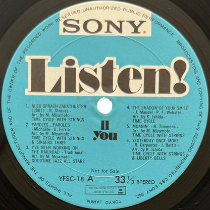 VA (Time Cycle) - Listen! II You (Original Promo-Only Press)