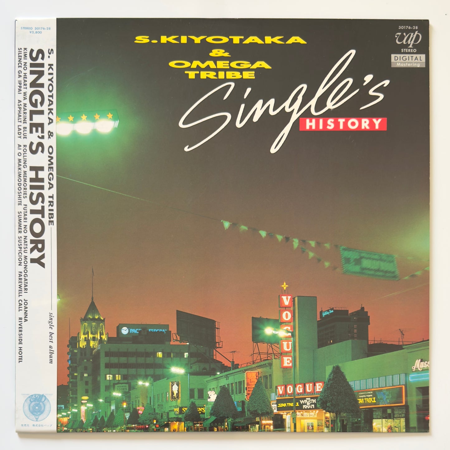 Kiyotaka Sugiyama & Omega Tribe - Single's  History (Original Press)