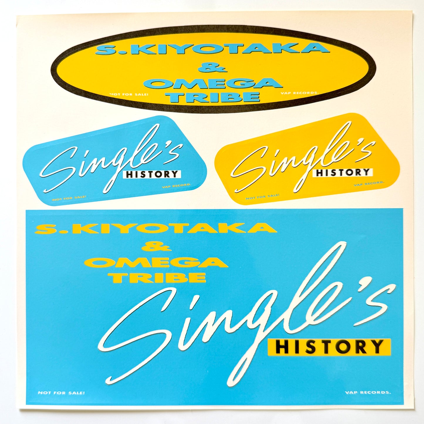 Kiyotaka Sugiyama & Omega Tribe - Single's  History (Original Press)