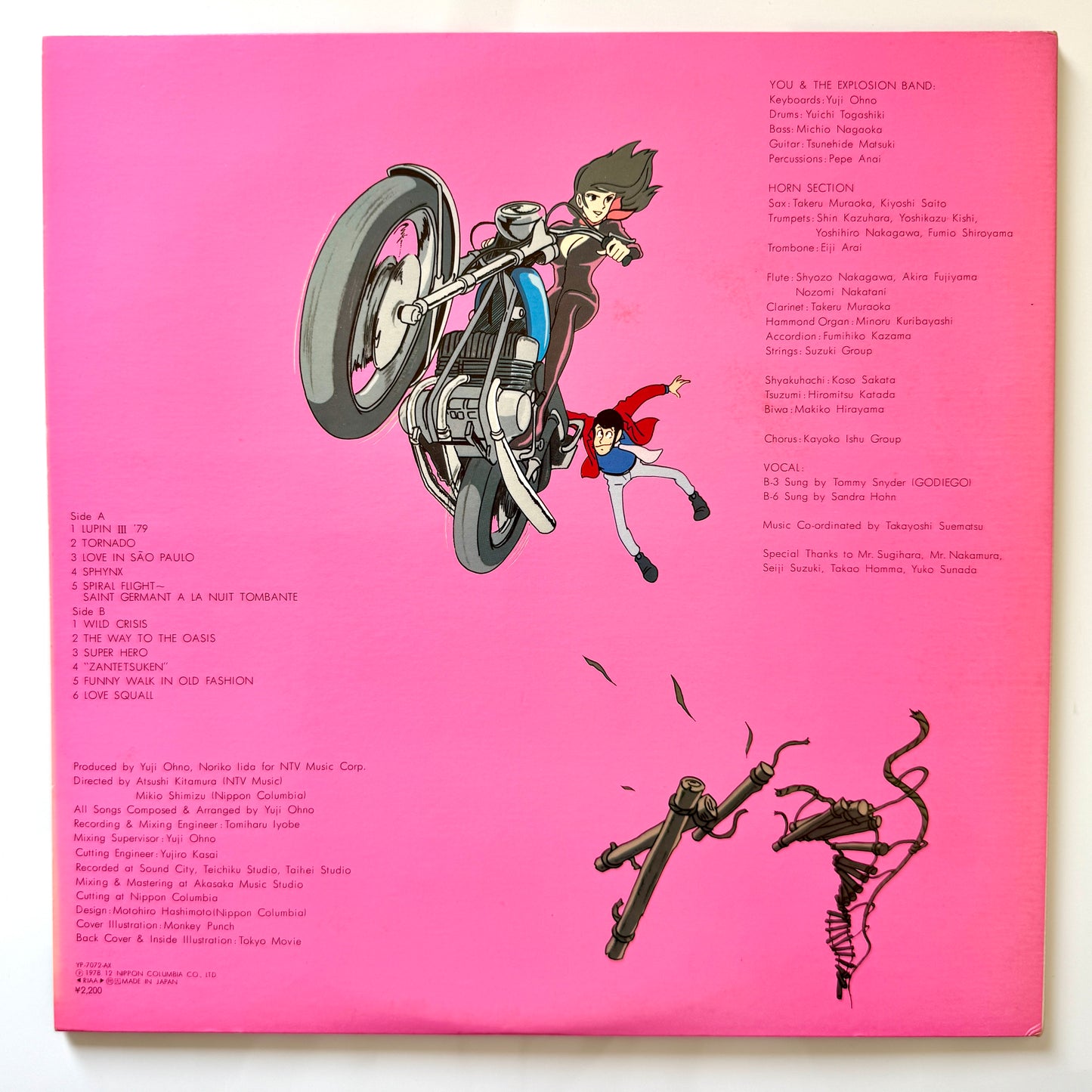 Yuji Ohno / You & The Explosion Band - OST「Lupin The 3rd Ⅱ」 (Original Press)