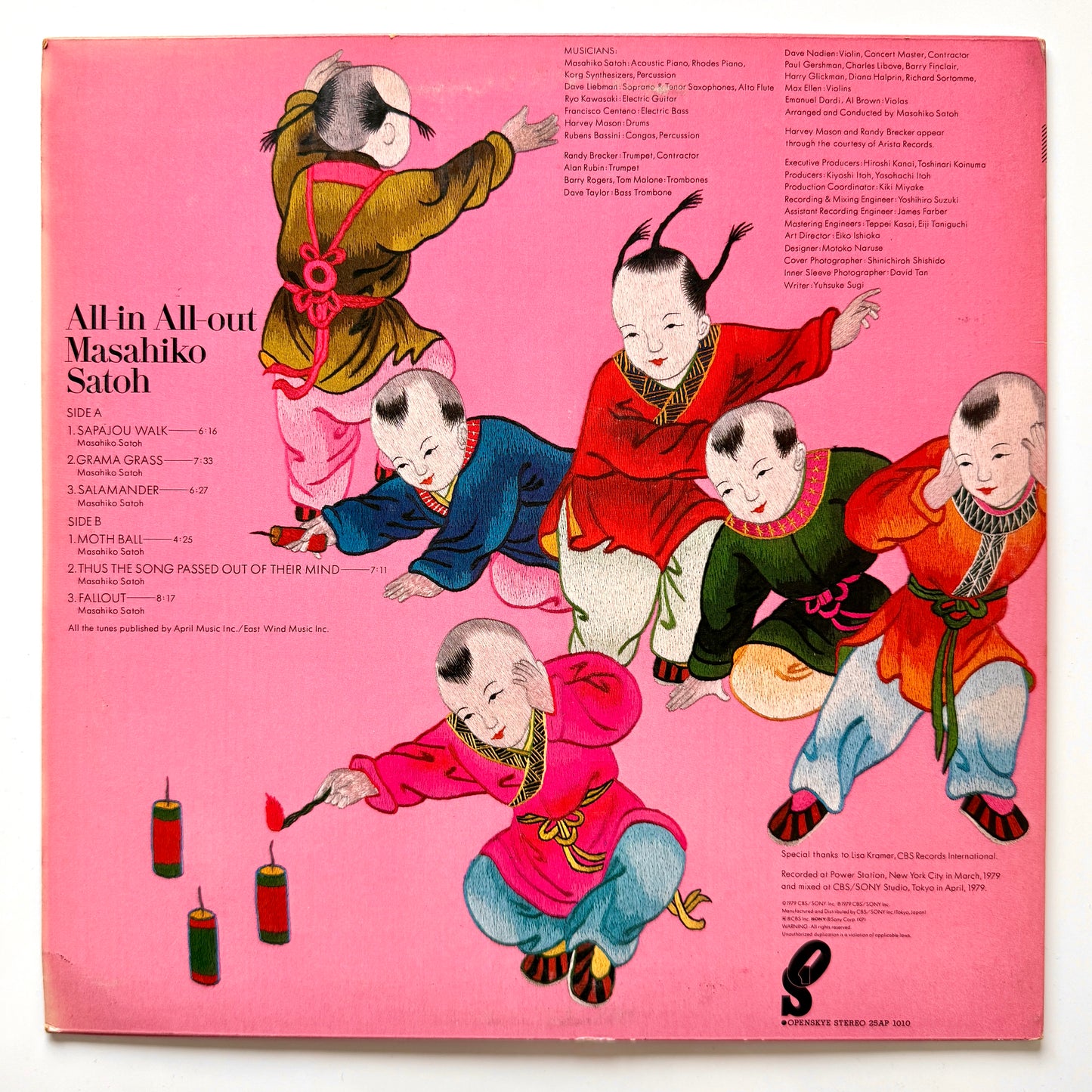 Masahiko Satoh - All-In All-Out (Original Press)