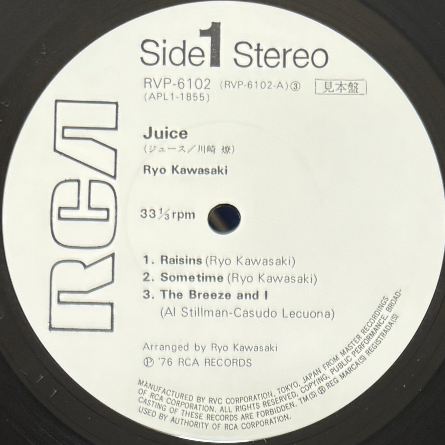 Ryo Kawasaki - Juice (Original Promo Press)