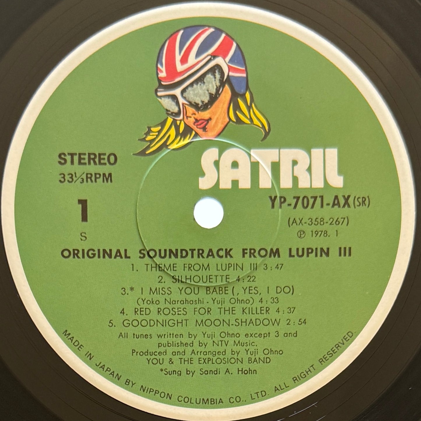Yuji Ohno / You & The Explosion Band - OST「Lupin Ⅲ」 (Original Press)