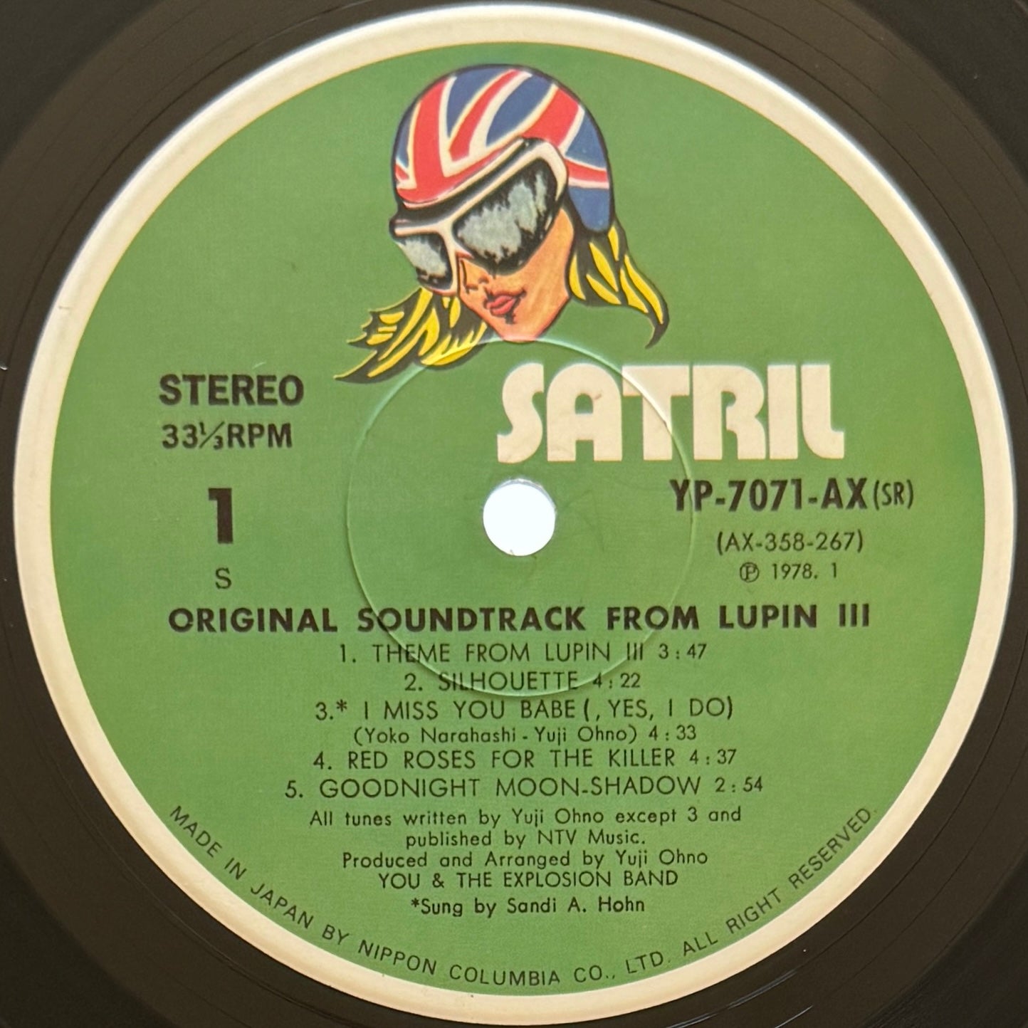Yuji Ohno / You & The Explosion Band - OST「Lupin Ⅲ」 (Original Press)