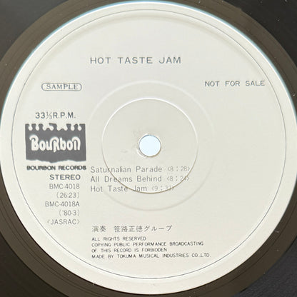 Masanori Sasaji - Hot Taste Jam (Original Promo Press)