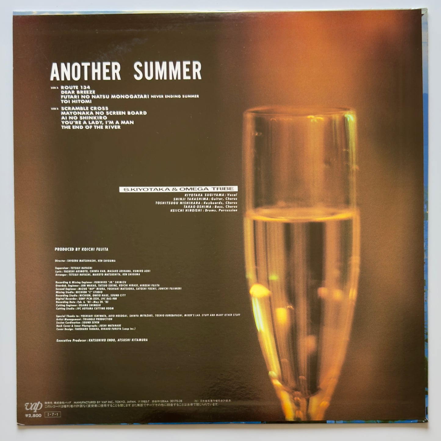 Kiyotaka Sugiyama & Omega Tribe - Another Summer (Original Press)
