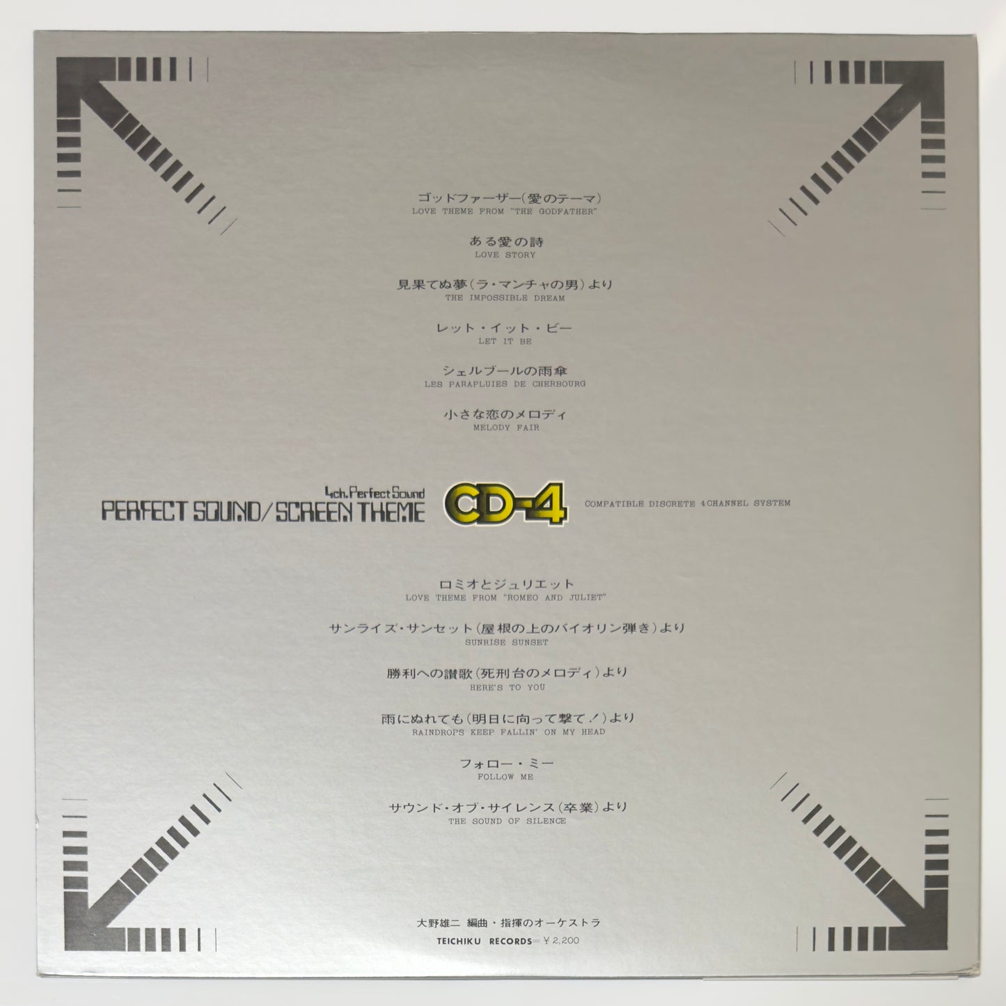 Yuji Ohno - Perfect Sound Screen Theme (Original Press)