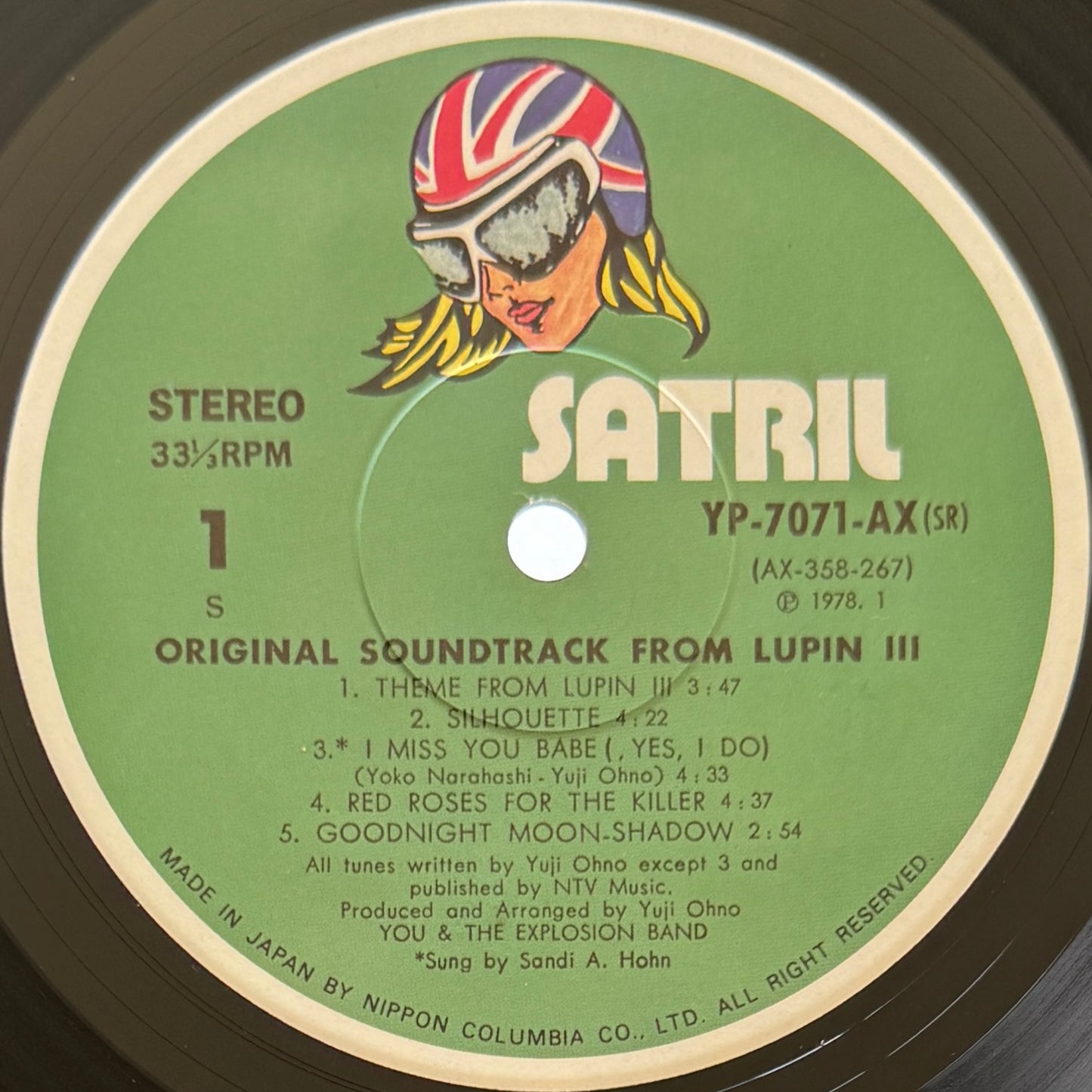 Yuji Ohno / You & The Explosion Band - OST「Lupin Ⅲ」 (Original Press)