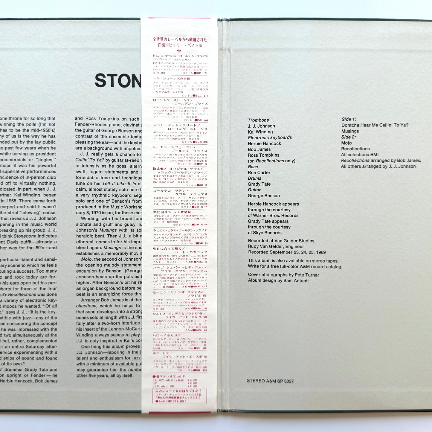 J & K - Stonebone (Original Press)