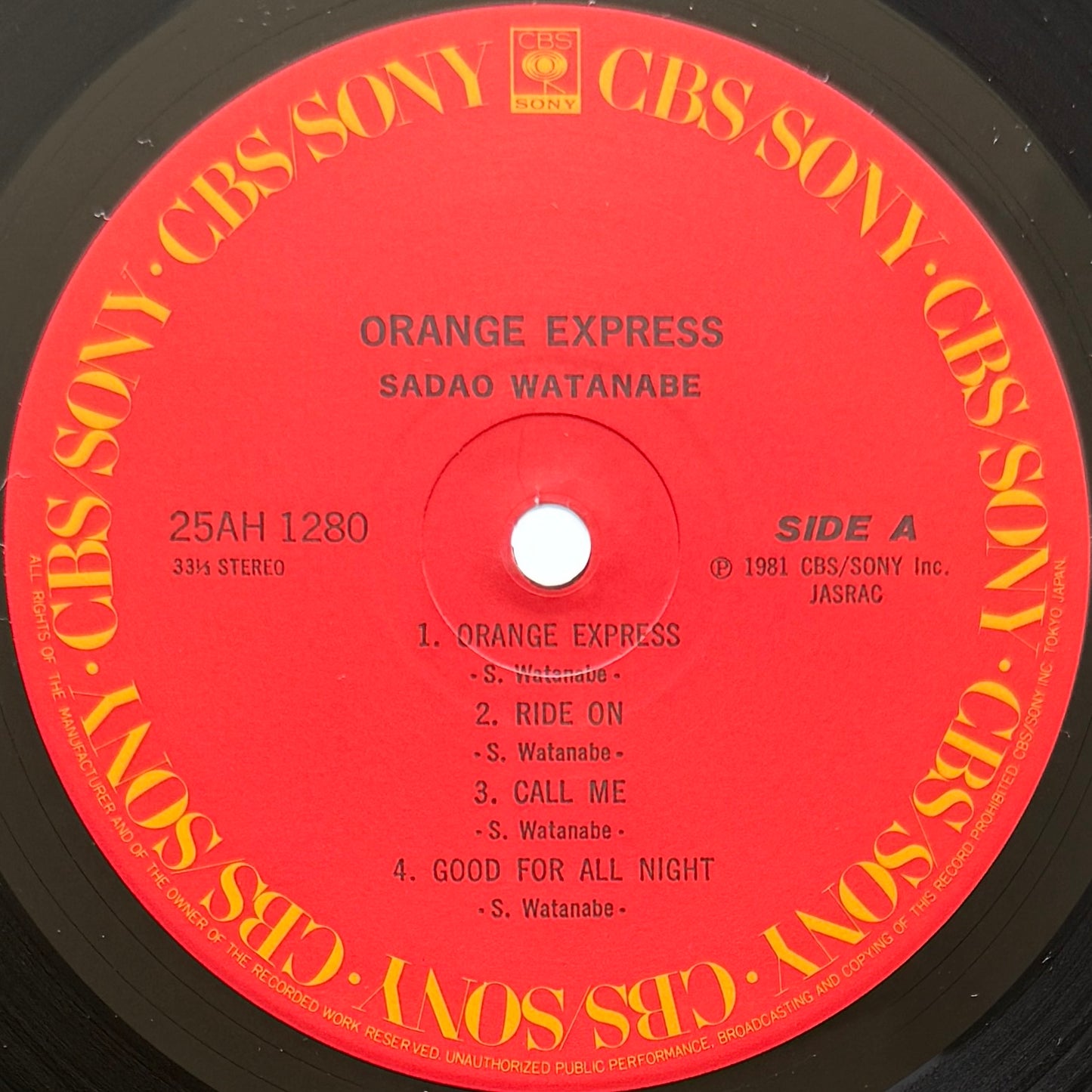 Sadao Watanabe - Orange Express (Original Press)