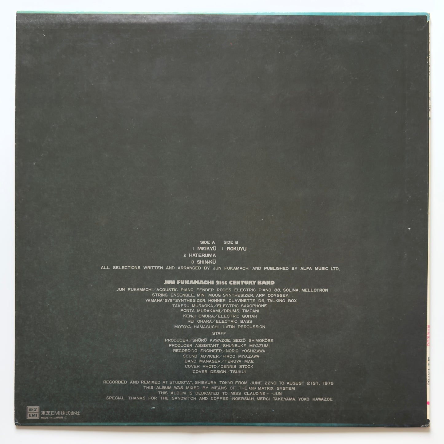 Jun Fukamachi 21st Century Band - Rokuyu (Original Press)