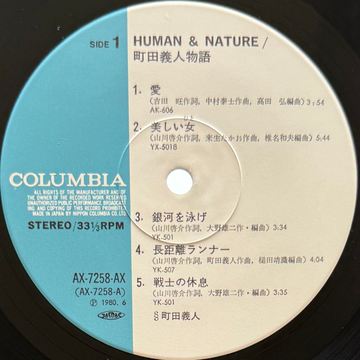 Yoshito Machida - Human & Nature (Original Press)