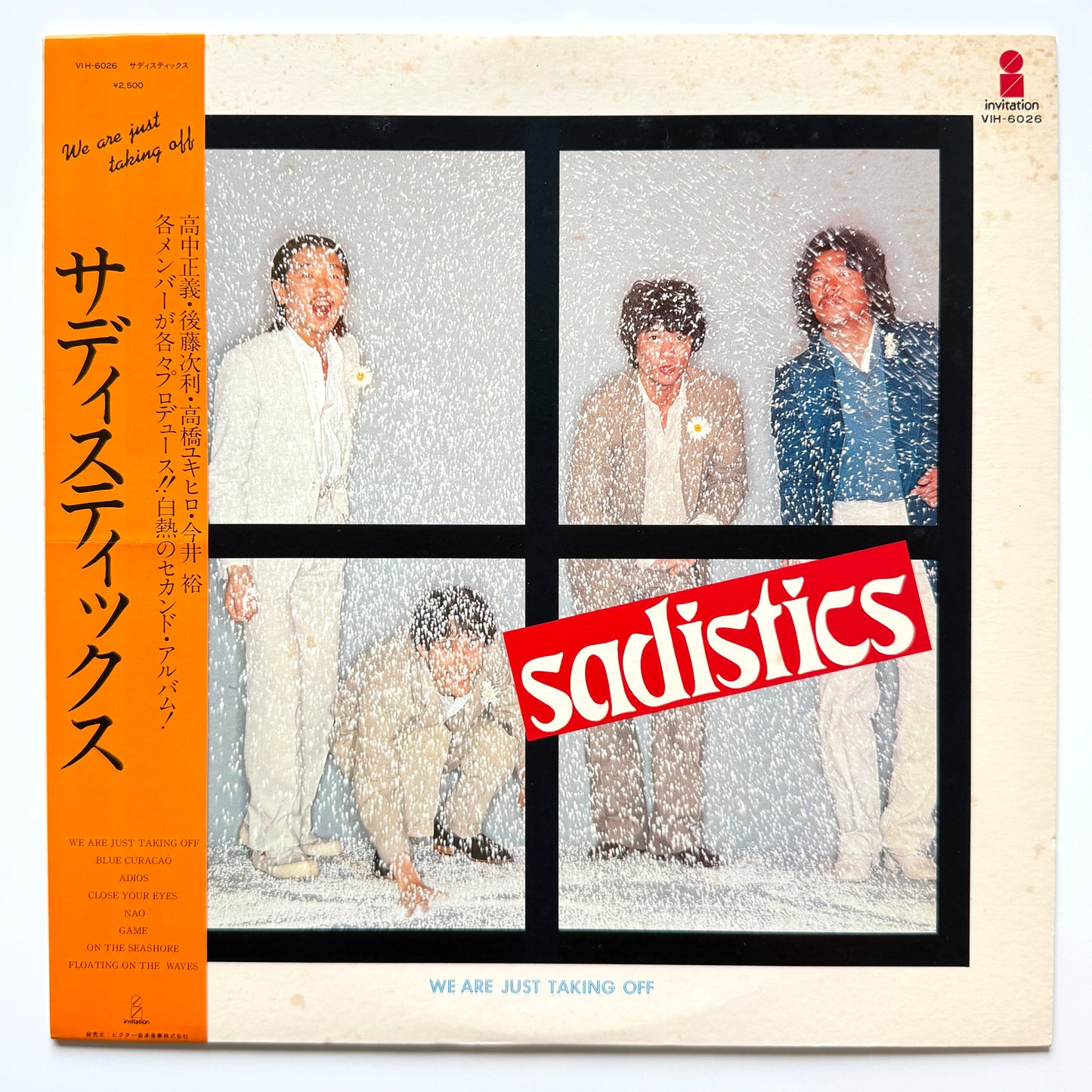Sadistics - We Are Just Takin' Off (Original Press)