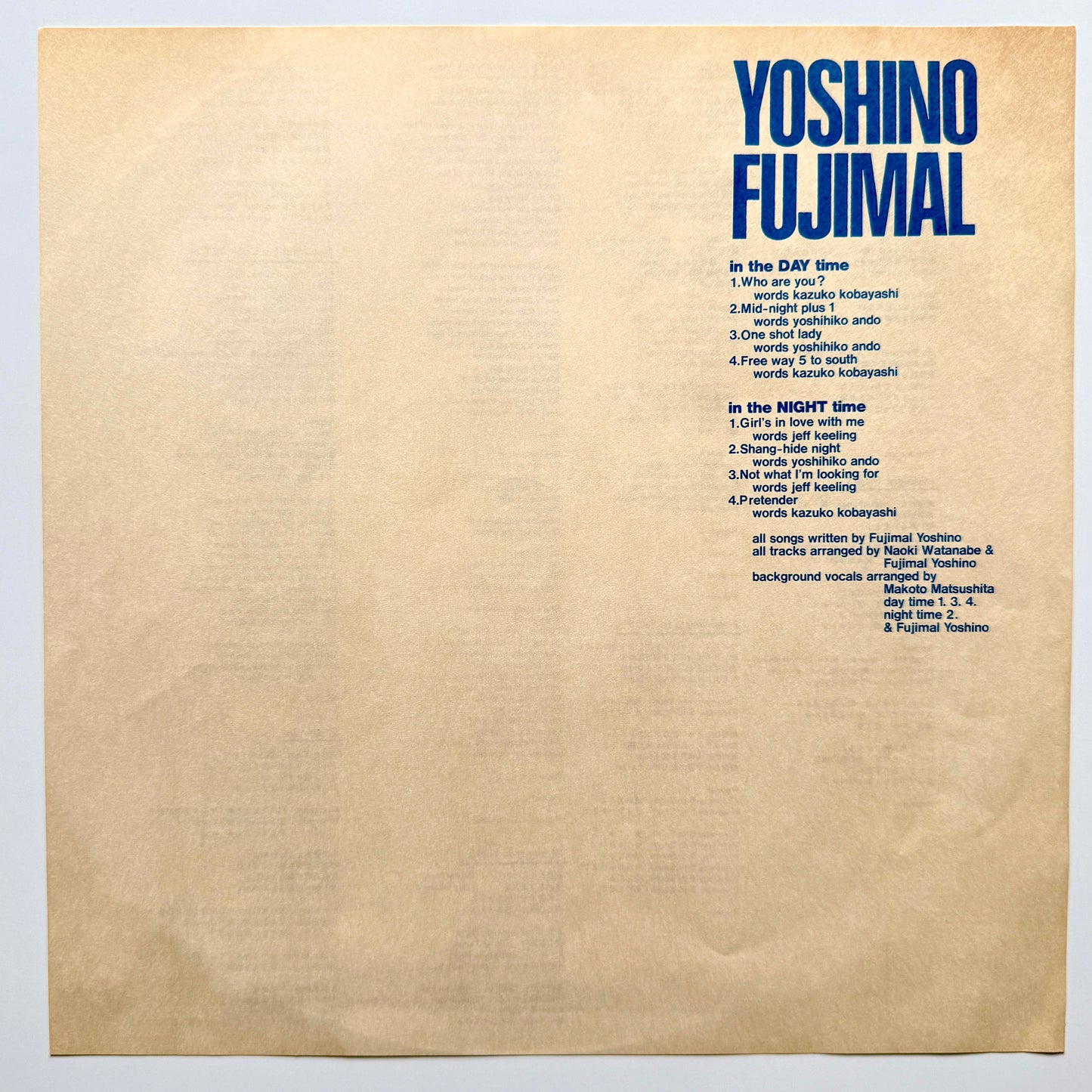 Yoshino Fujimaru - Yoshino Fujimaru (Original Press)