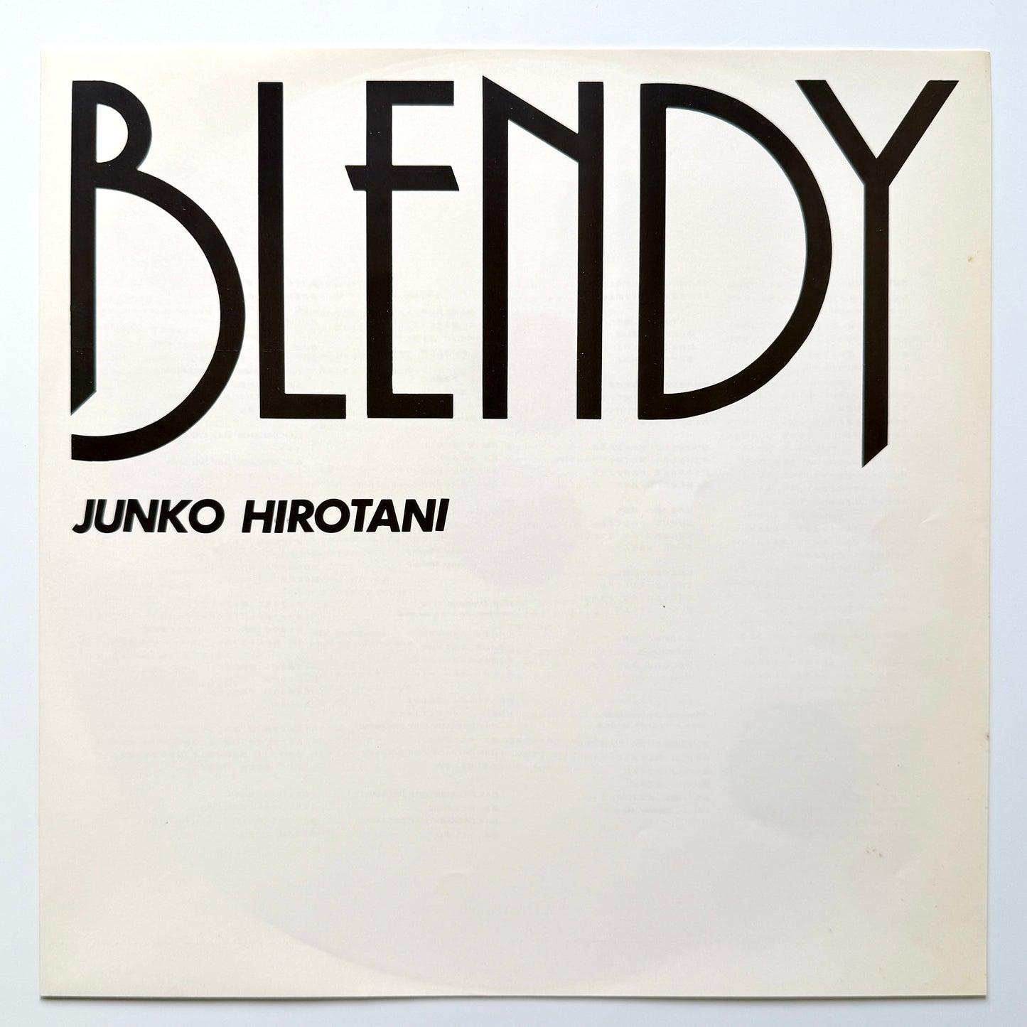 Junko Hirotani - Blendy (Original Press)