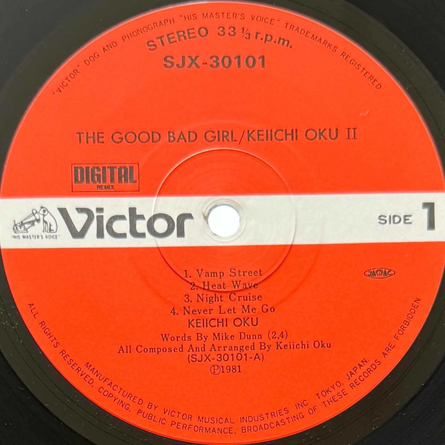 Keiichi Oku - The Good Bad Girl (Original Press)