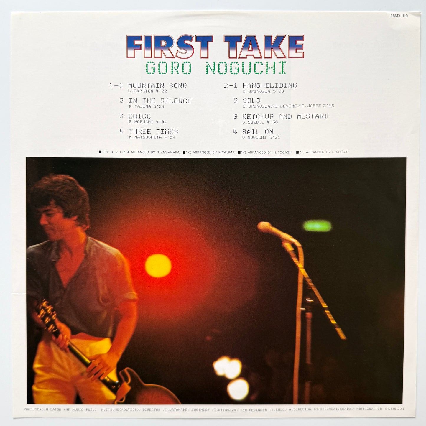 Goro Noguchi - First Take (Original Press)