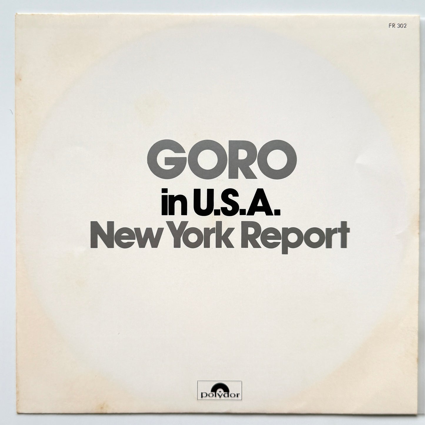 Goro Noguchi - Goro In New York (Original Press)