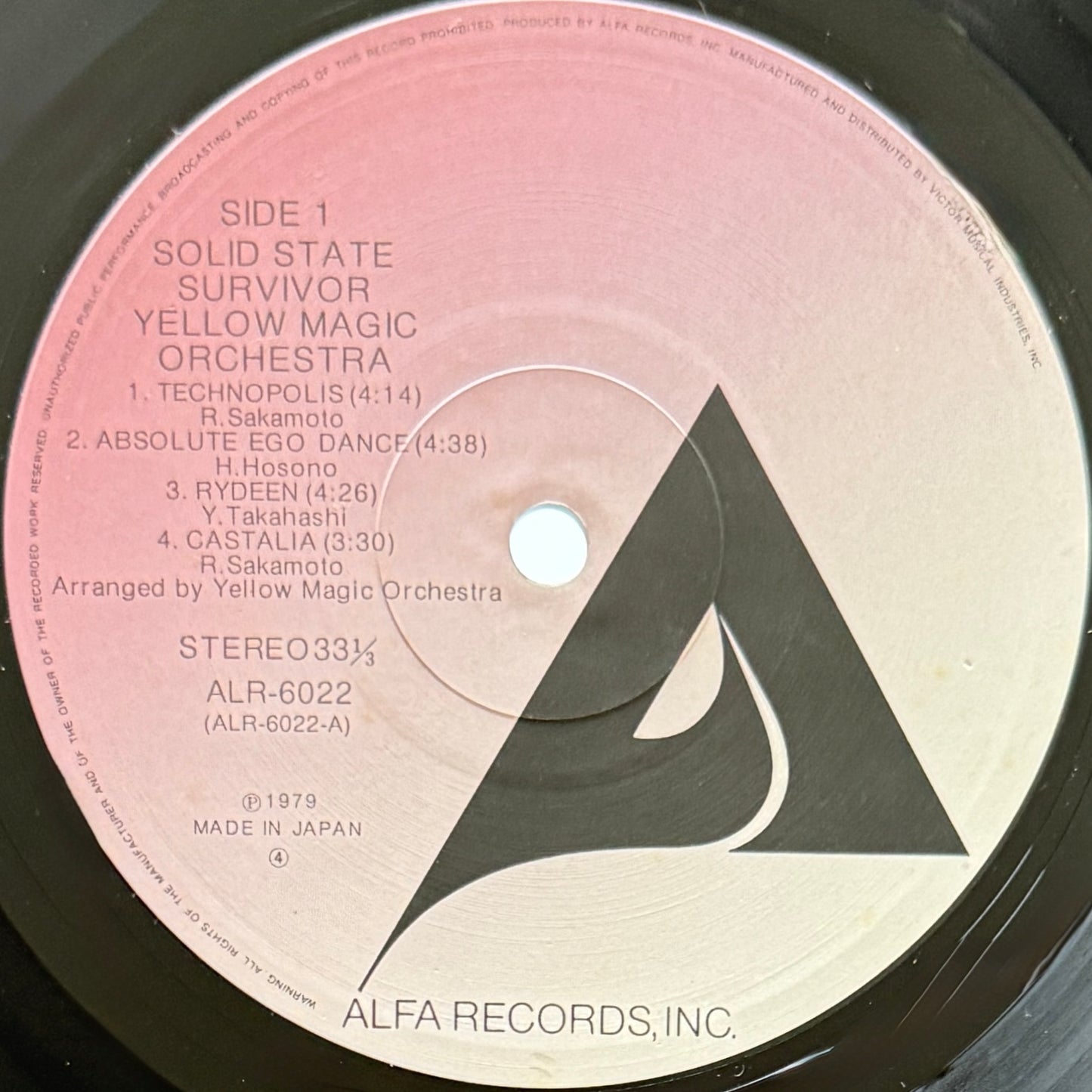 Yellow Magic Orchestra (YMO) - Solid State Survivor (Japan Repress)