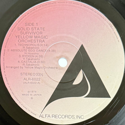 Yellow Magic Orchestra (YMO) - Solid State Survivor (Japan Repress)