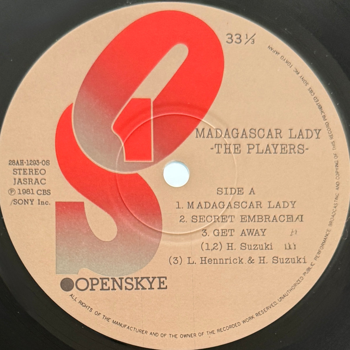 Players - Madagascar Lady (Original Press)