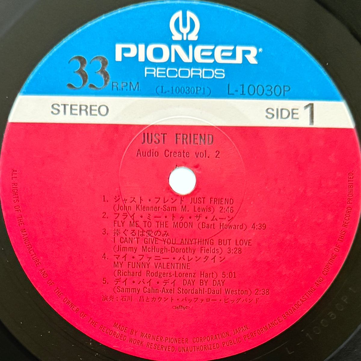 Akira Ishikawa  & Count Buffaloes / P.S.C. All Star Rockband - Just Friends (Original Press)