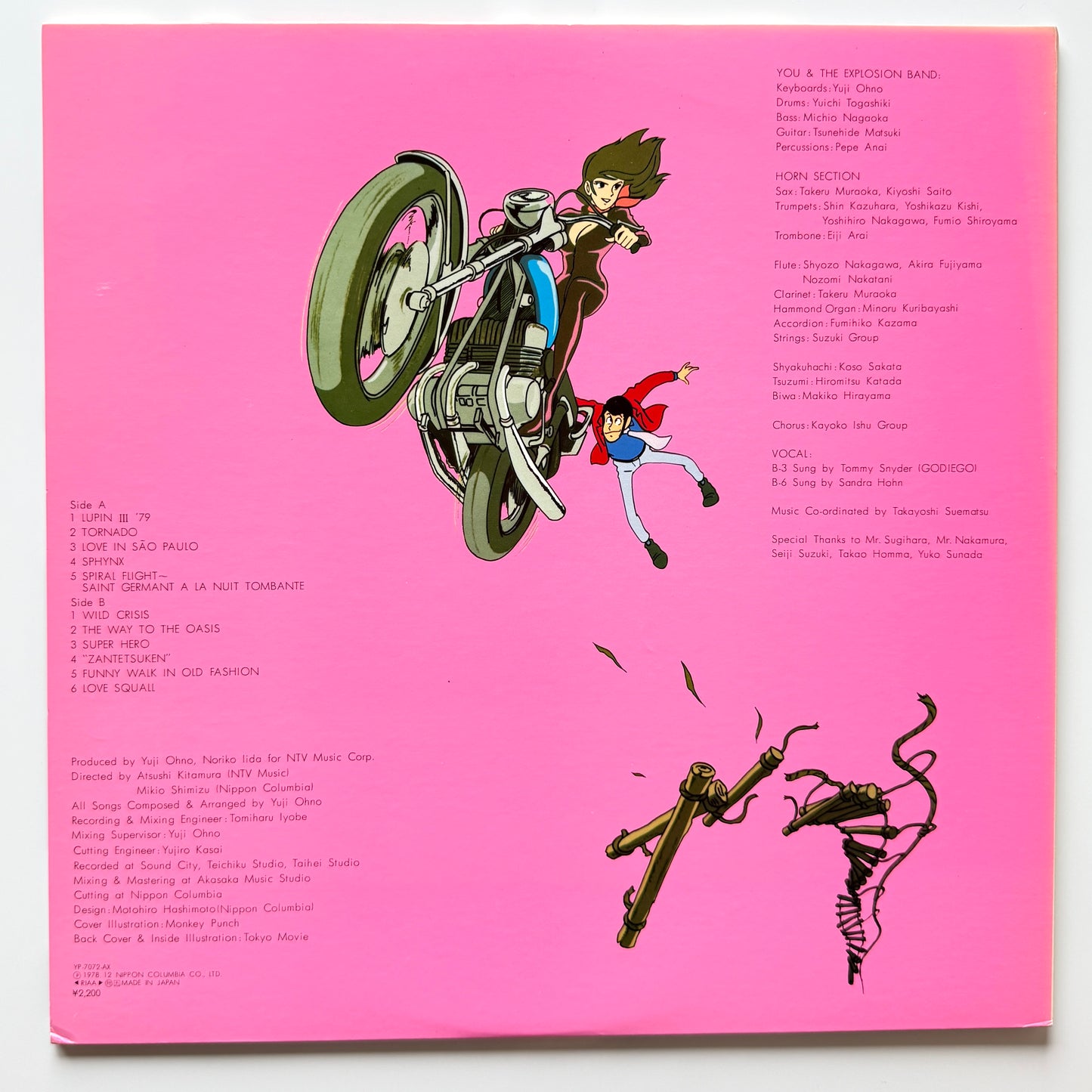 Yuji Ohno / You & The Explosion Band - OST「Lupin The 3rd Ⅱ」 (Original Press)